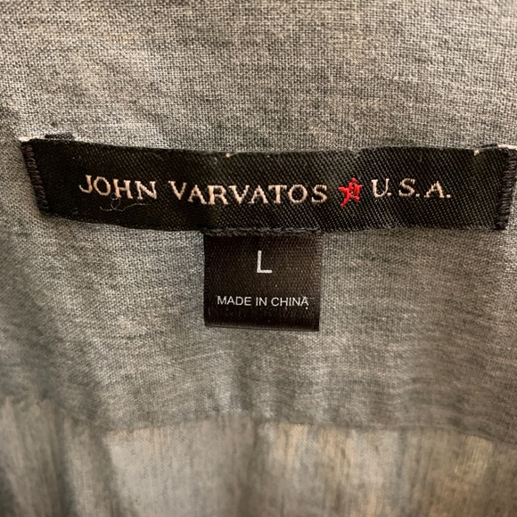 Large Green John Varvatos button down shirt - Picture 3 of 5